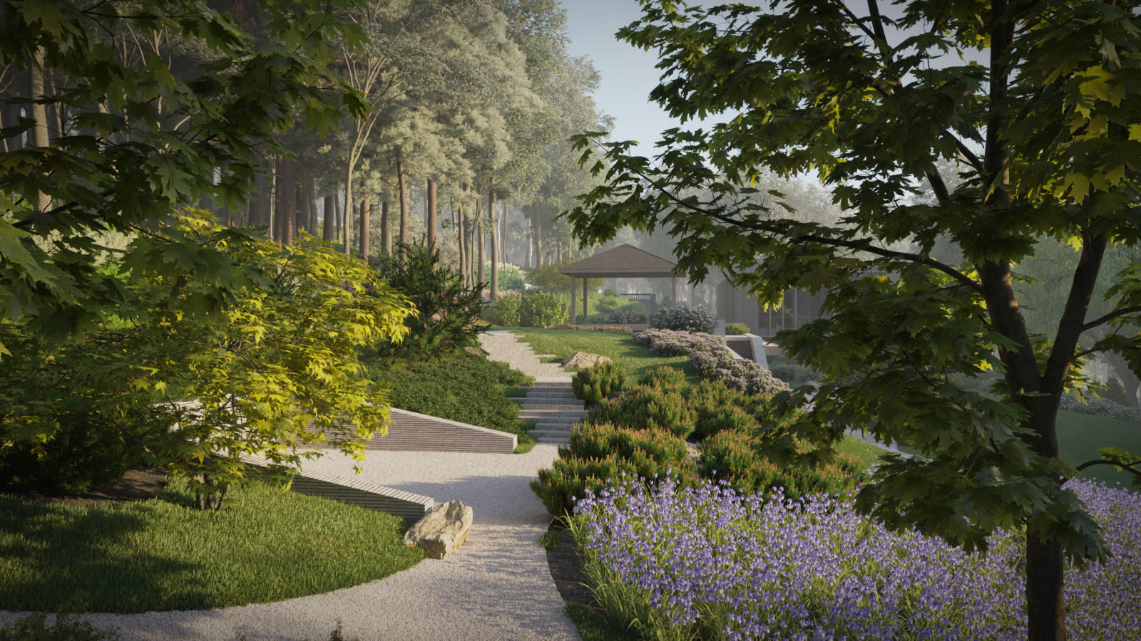 Сад на склоне. 5 Га 2020 г