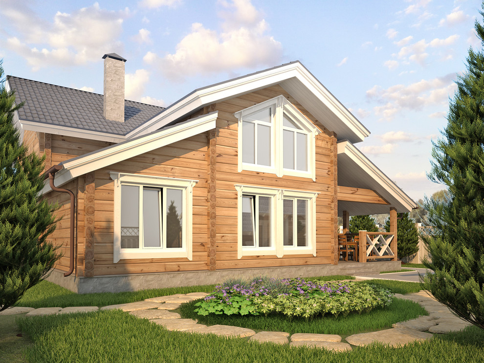 Загородный дом из клеёного бруса в Казани