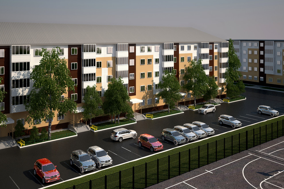 Обложка проекта: Дизайн благоустройства дворовой территории