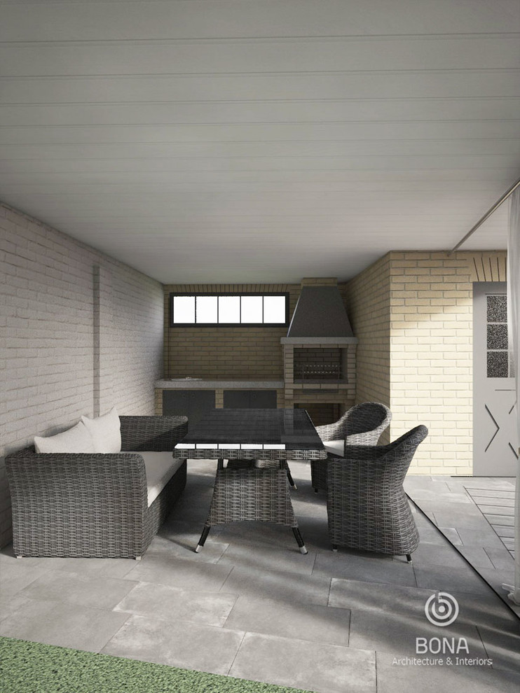 Зона отдыха в патио