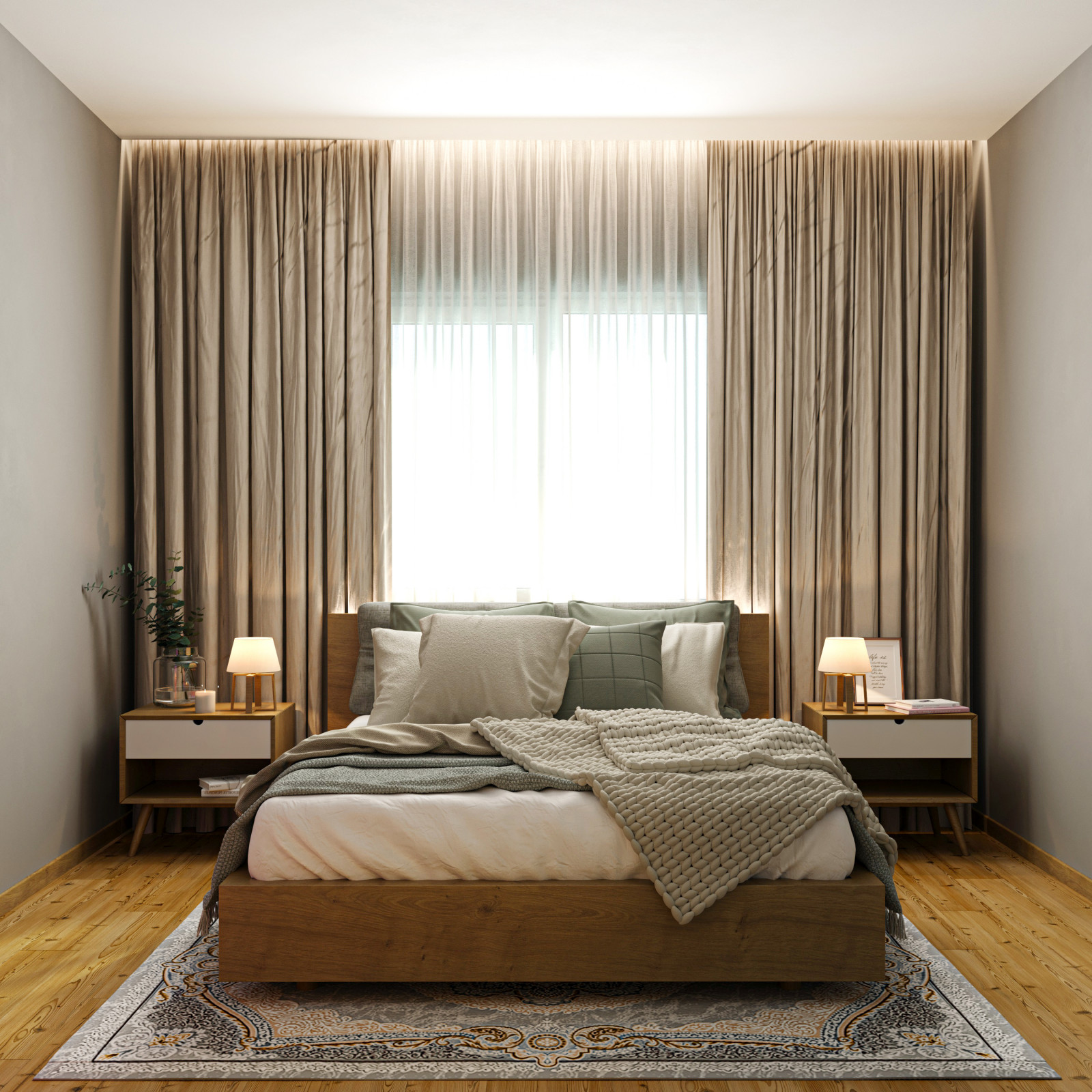 Обложка проекта: Дизайн спальни в скандинавском стиле