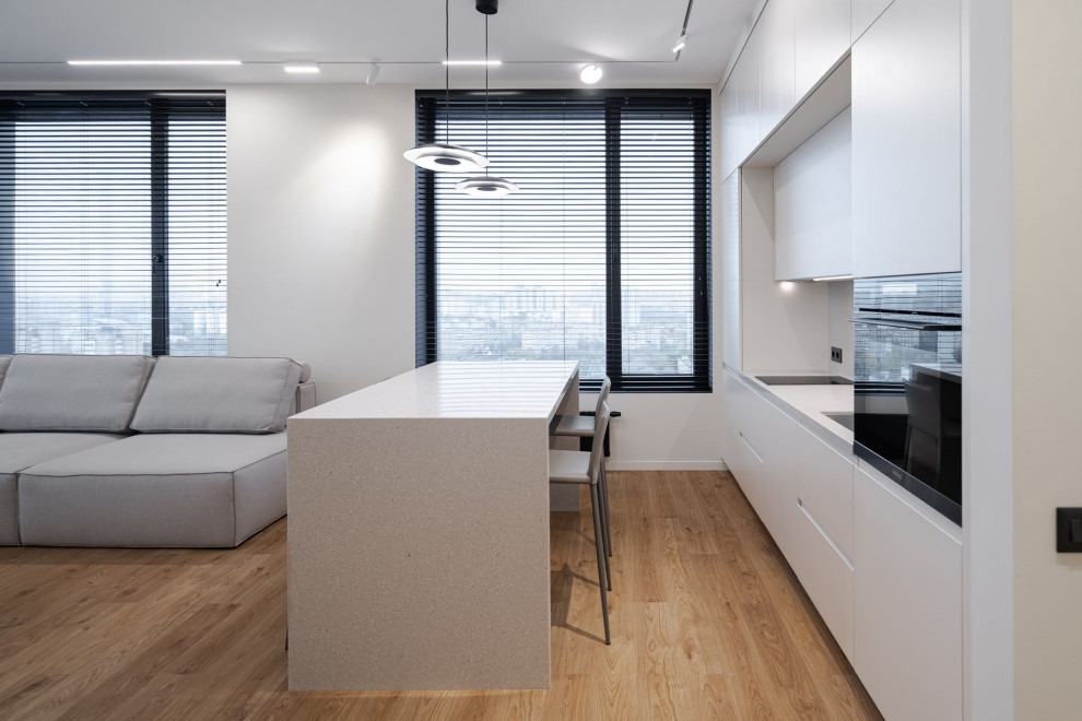 Серый минимализм | 58 кв.м.