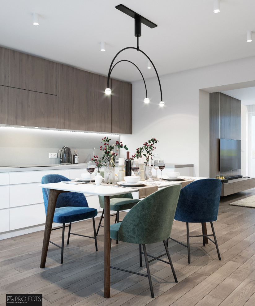 ДИЗАЙН-ПРОЕКТ ДВУХУРОВНЕВОЙ КВАРТИРЫ 104 м2