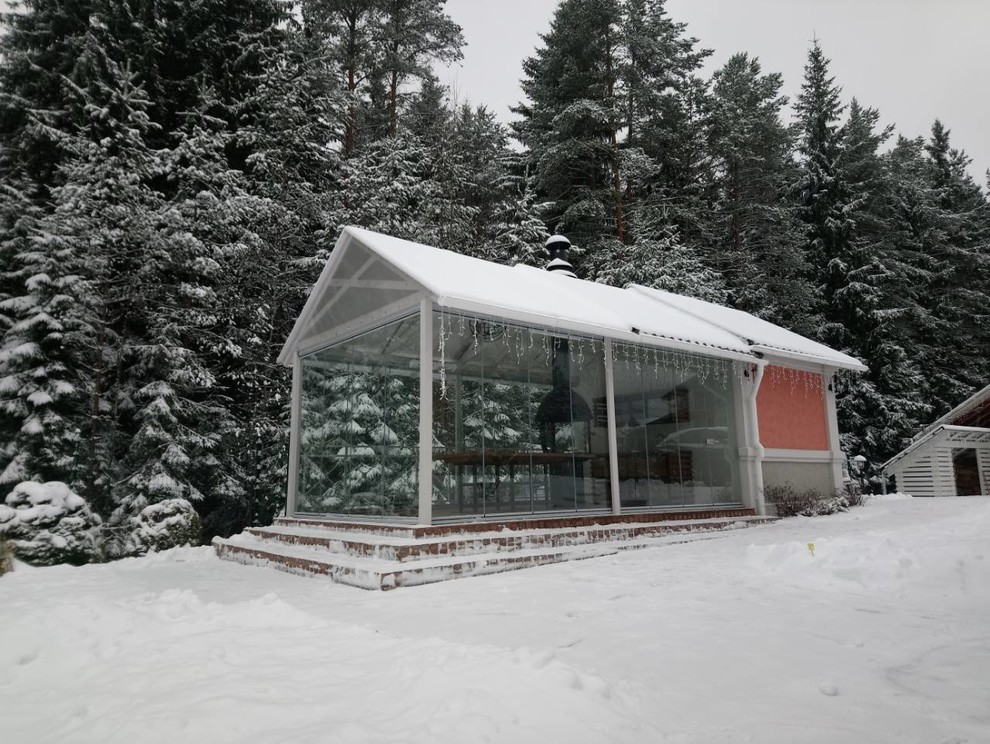 Остекление летней кухни, пос. Сярьги