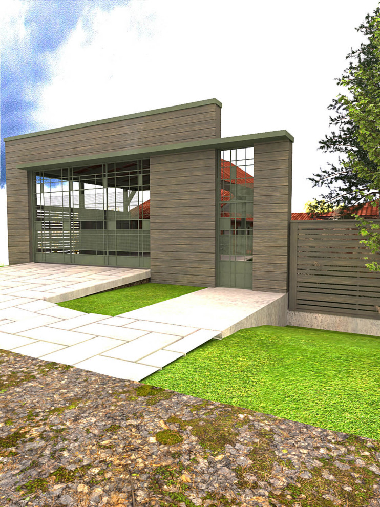 Внутренний двор коттеджа