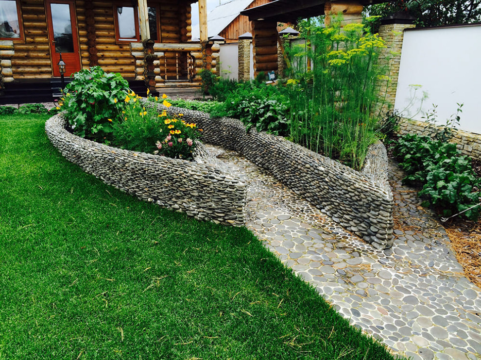 Мощение галькой