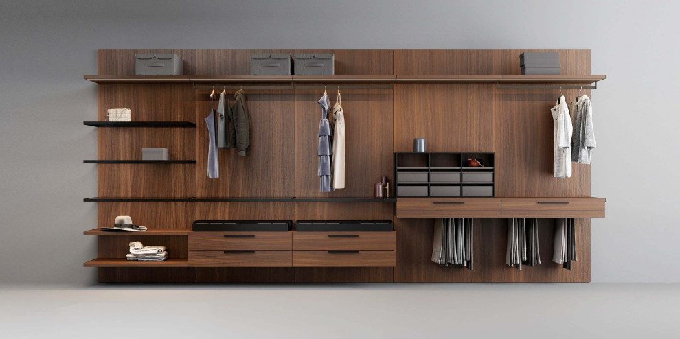 Открытая навесная гардеробная MONOFORM