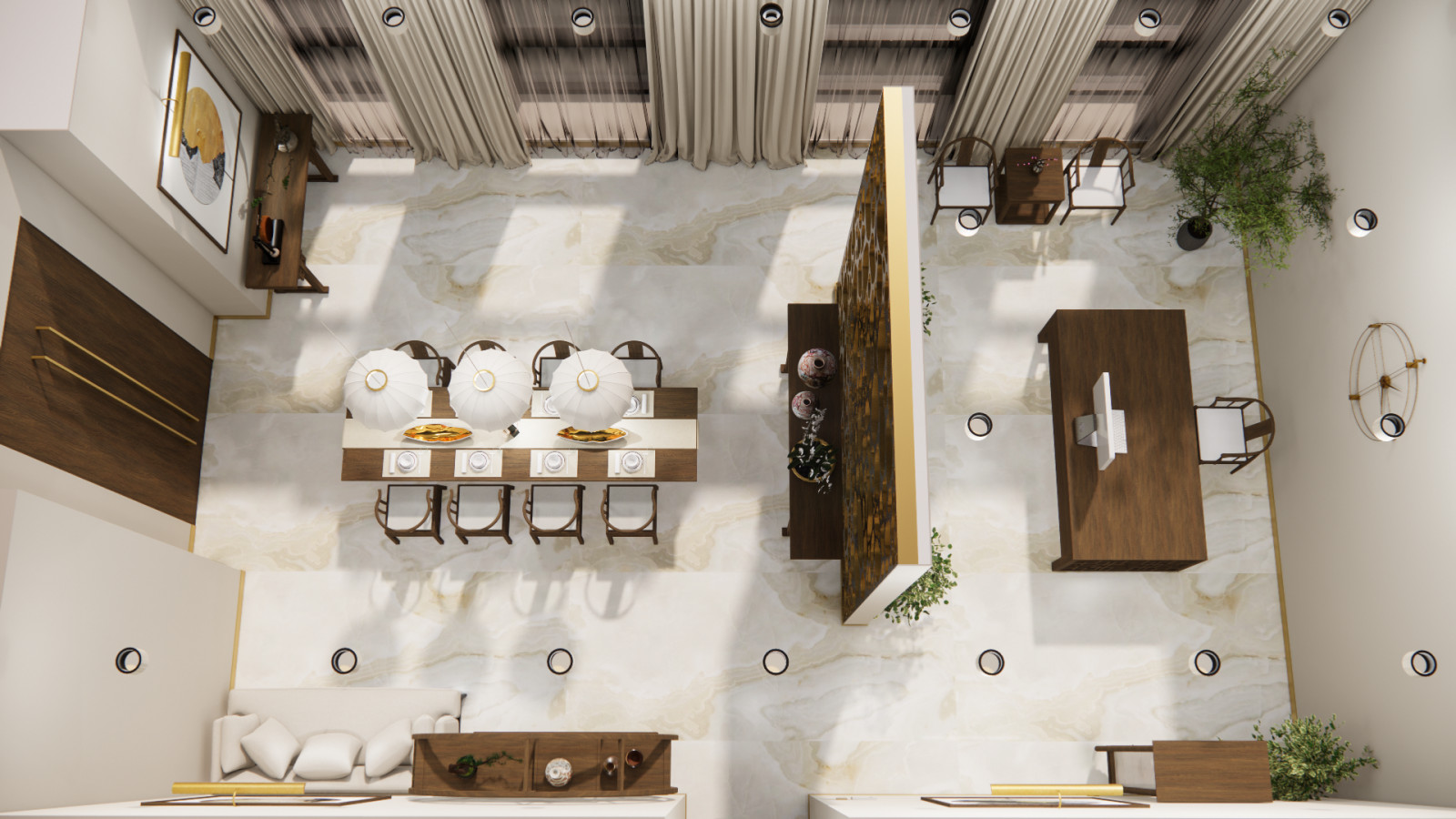 Визуализация проекта китайского ресторана