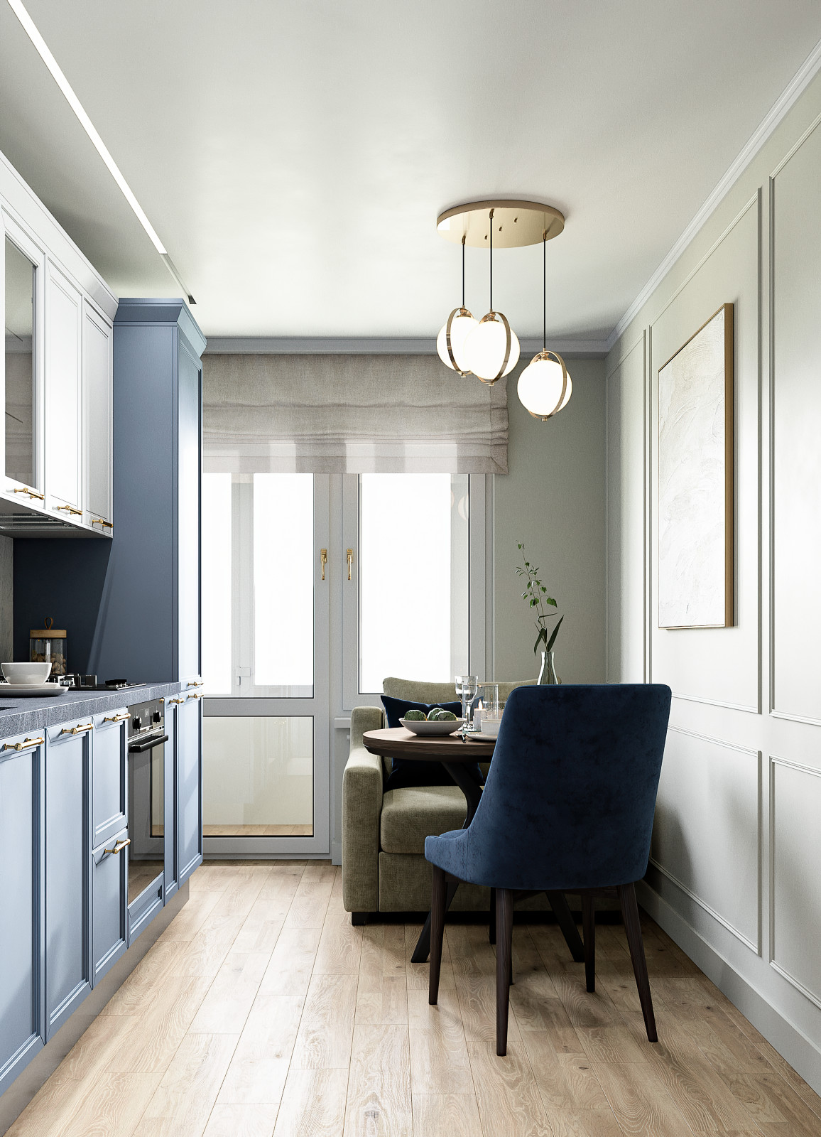 Интерьер в стиле хюгге: однушка для девушки