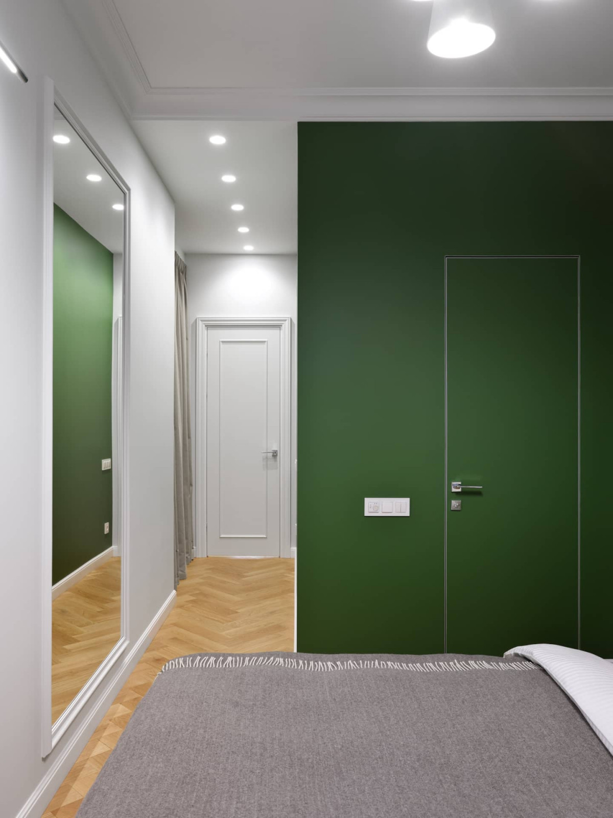 Дизайн и ремонт квартиры в Пречистенском переулке — Зелёный лейтмотив