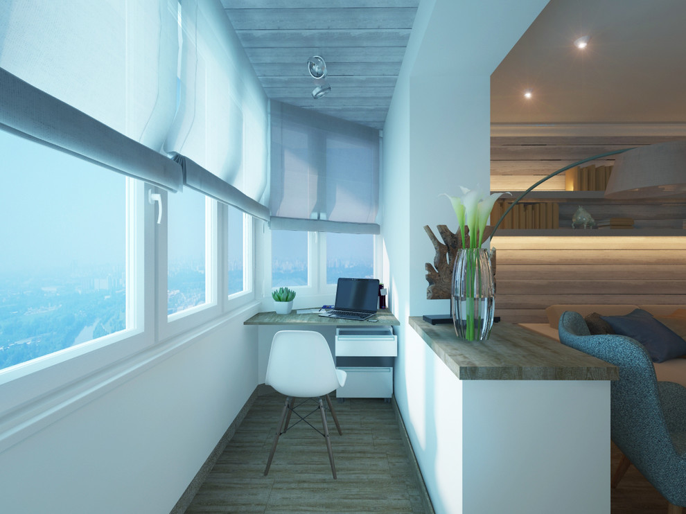 Простая и лаконичная квартира с седыми полами