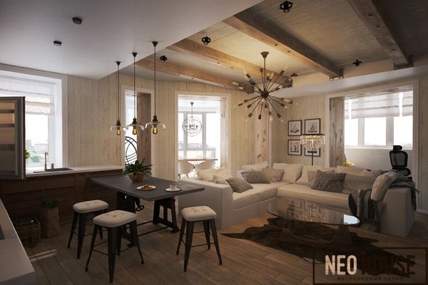 Обложка проекта: Лофт с дерзкой брутальностью