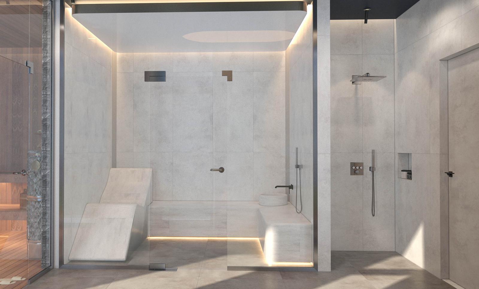 Спа-зона в проекте загородного дома Mountain House