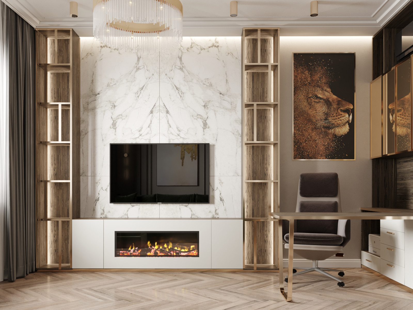 Обложка проекта: Квартира на Партизанской 84 кв м