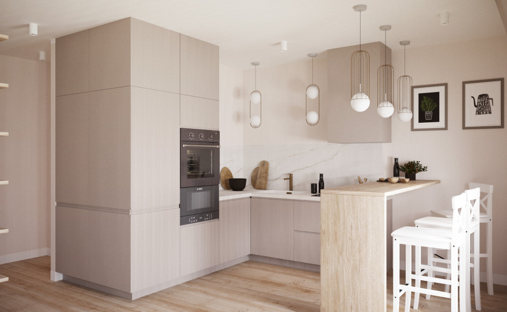 Квартира 31 м2 для молодой девушки в стиле современная классика