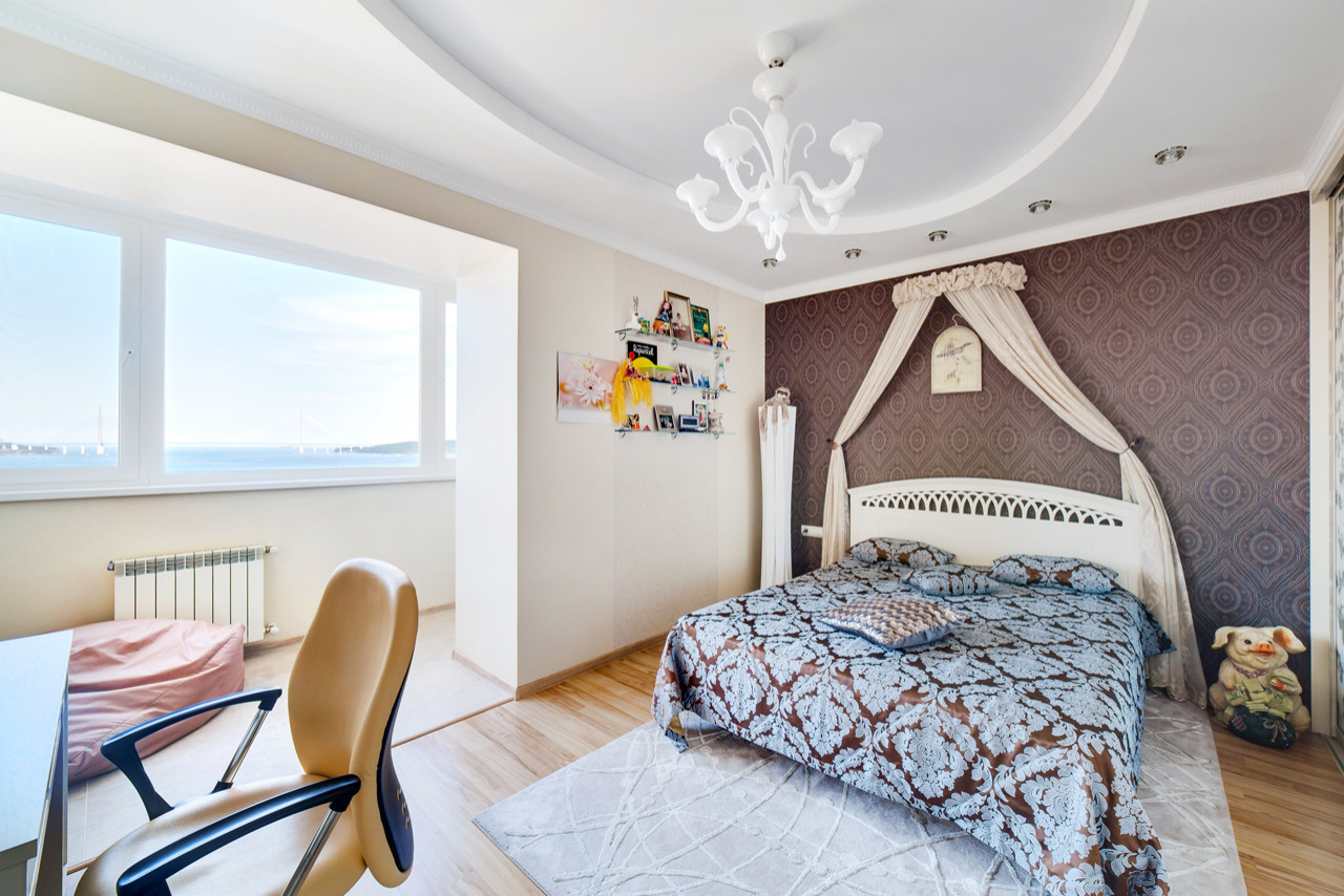 Трехкомнатная квартира с гардеробной и двумя ванными