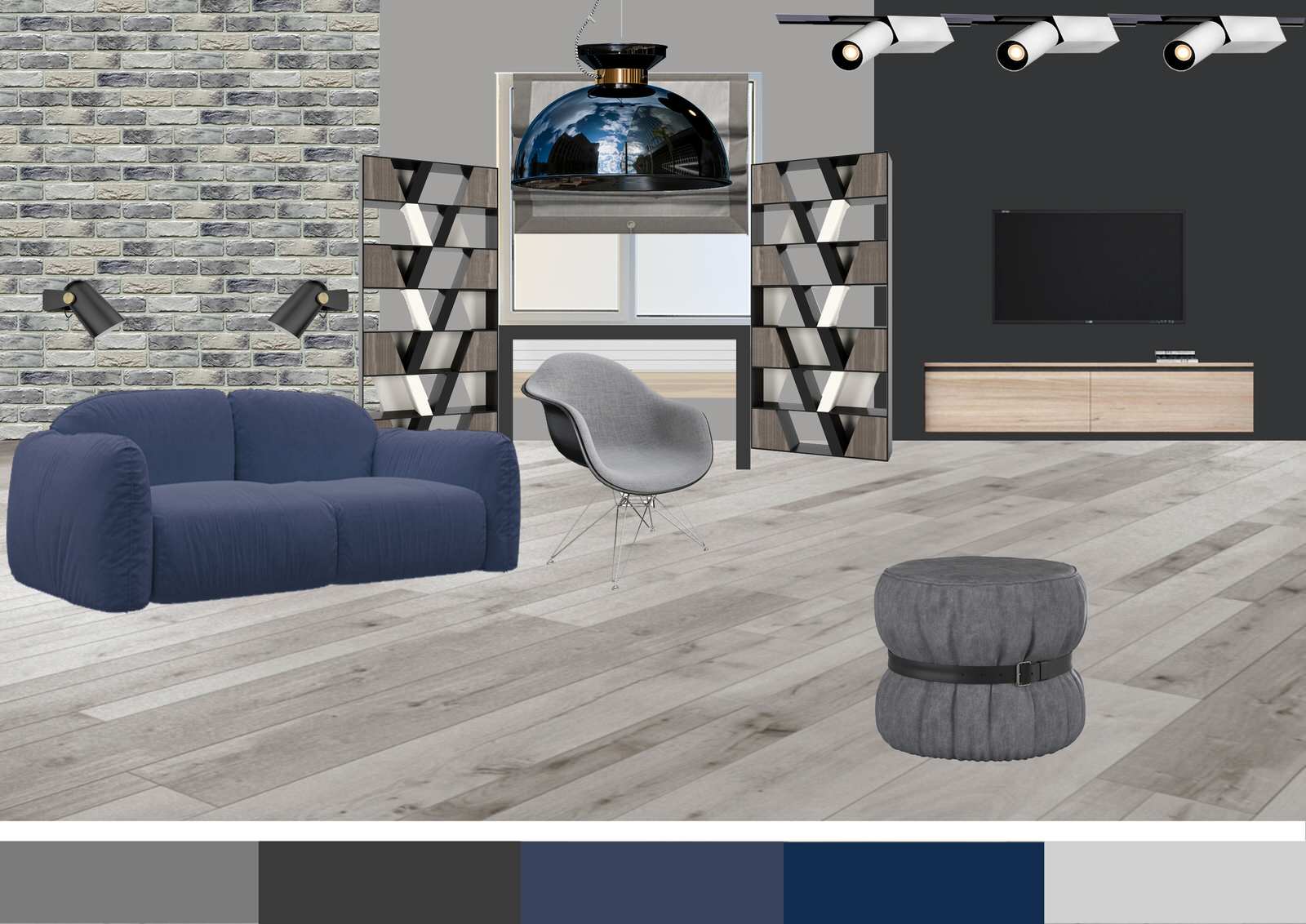 Спальня для подростка в проекте "Таунхаус для большой семьи"