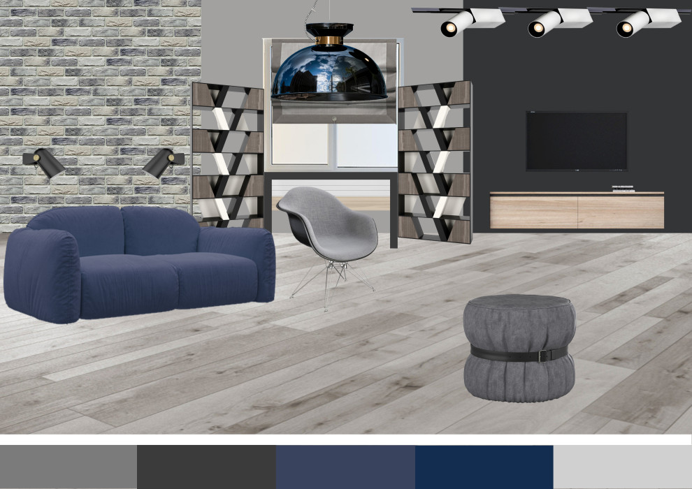 Спальня для подростка в проекте "Таунхаус для большой семьи"