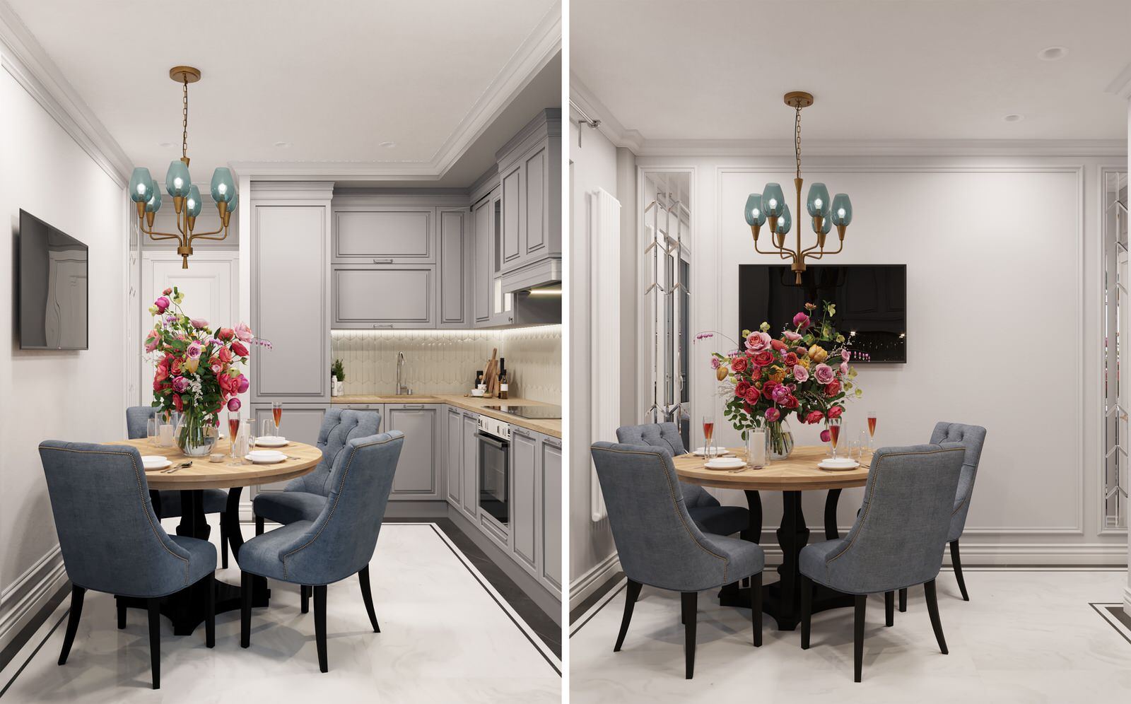 Дизайн проект квартиры в Москве в современном стиле