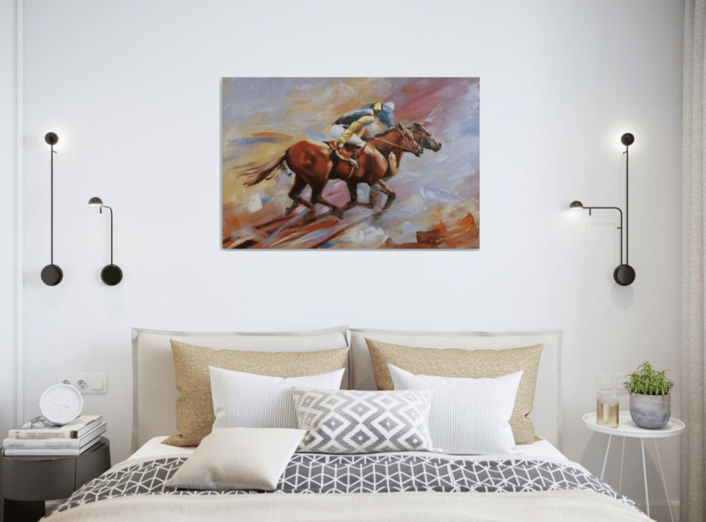 Спальня - Дизайн интерьера - Картины художницы Дианы Маливани (1)