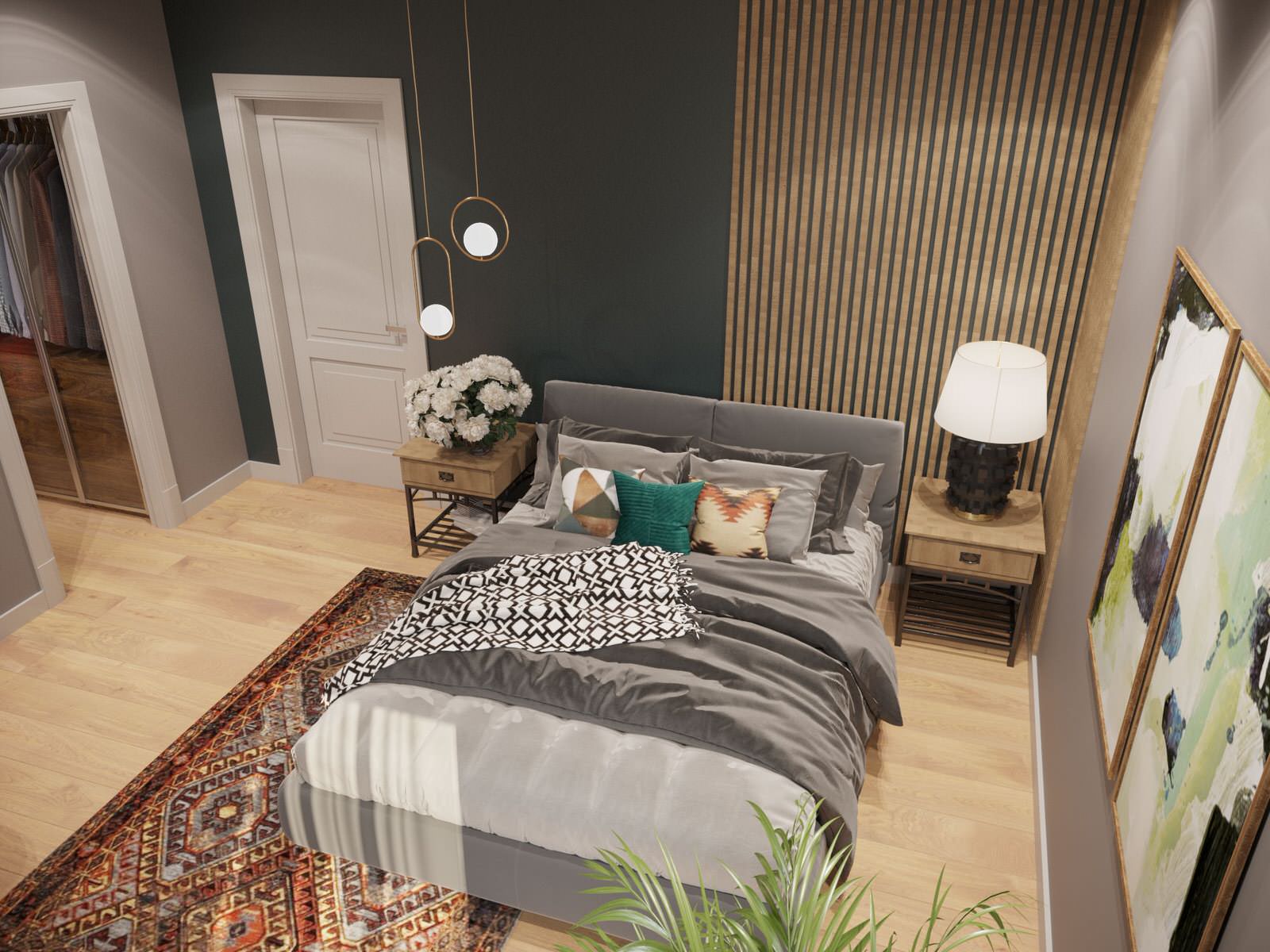 интерьер коттеджа в Подмосковье