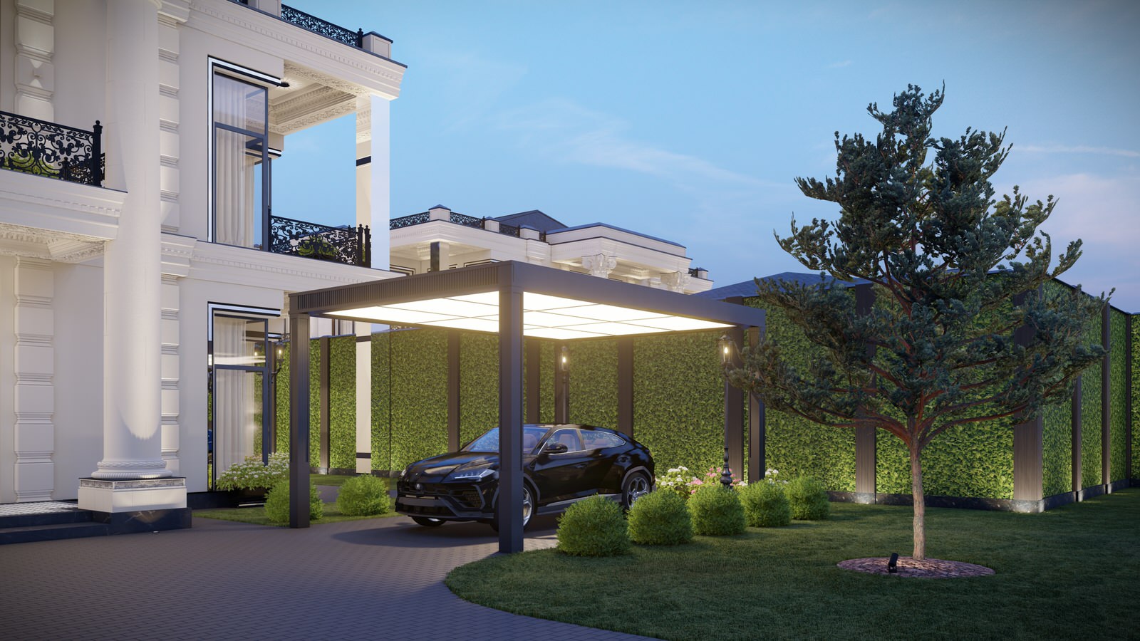 Разработка и оформление экстерьера и фасадов в проекте загородной резиденции