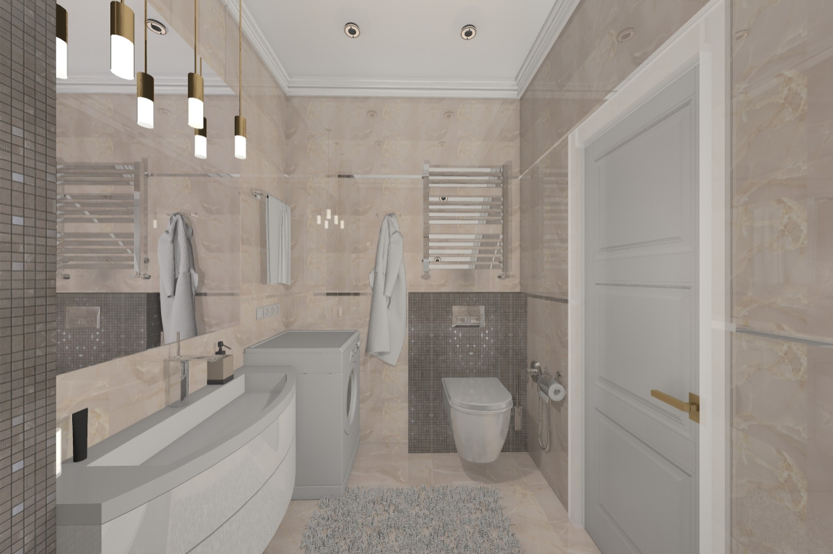 Дизайн и ремонт трехкомнатной квартиры (м. Рассказовка)