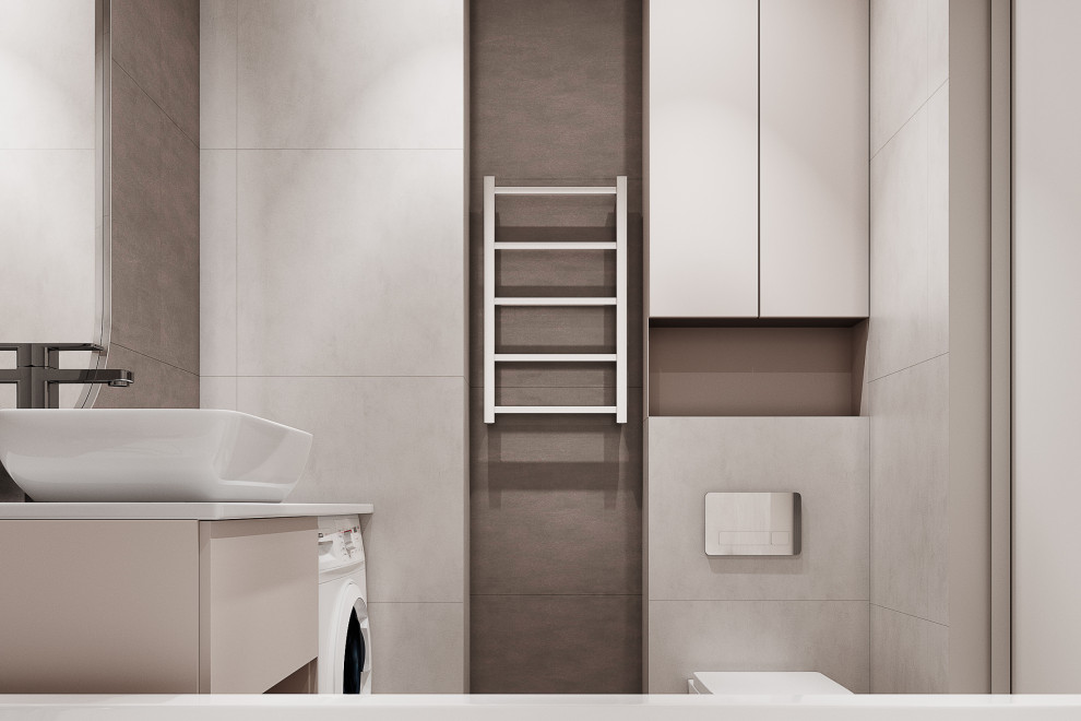 Светлый дизайн квартиры студии