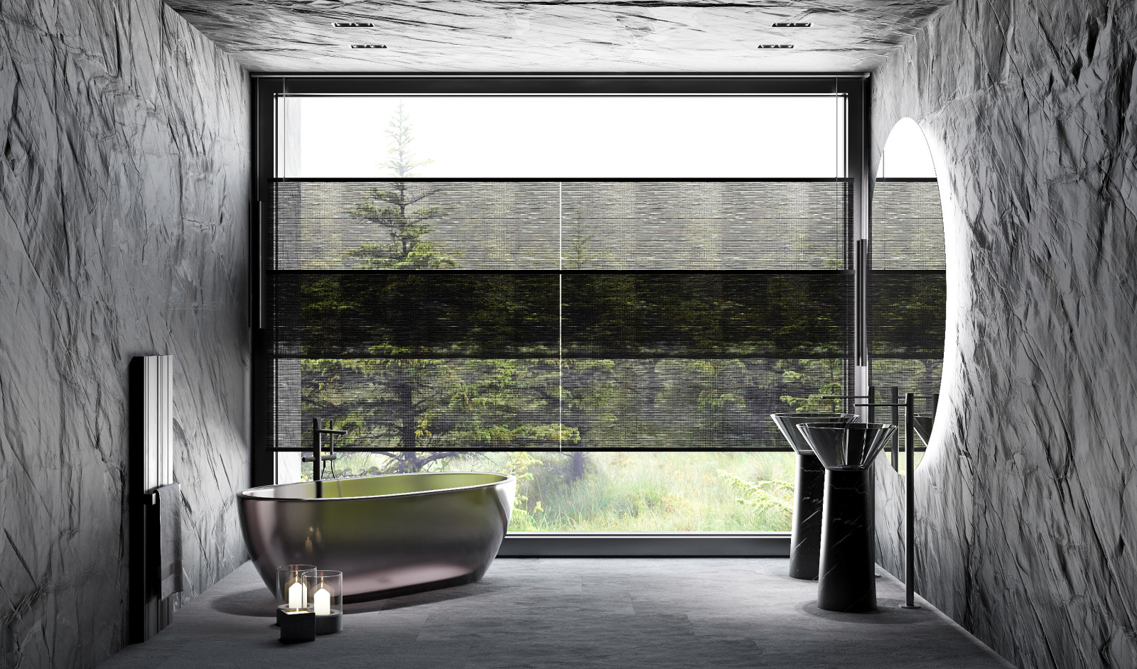 Обложка проекта: Ванная в черном цвете