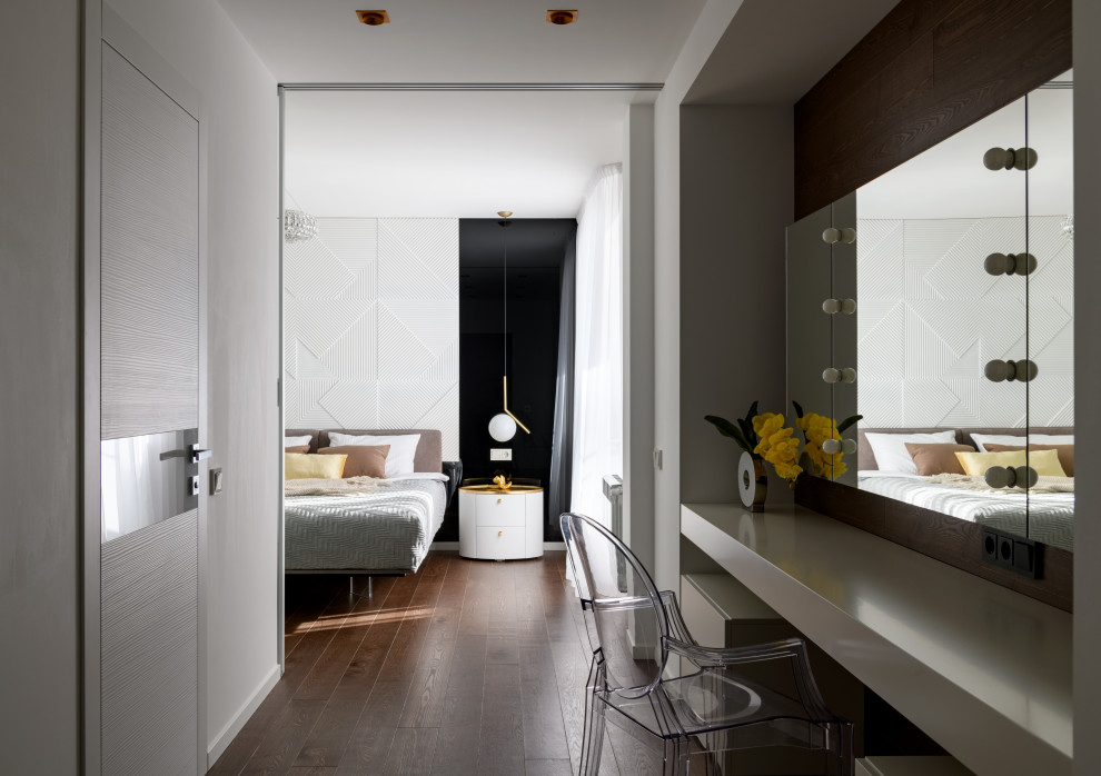 Стильная черно-белая квартира в Новосибирске