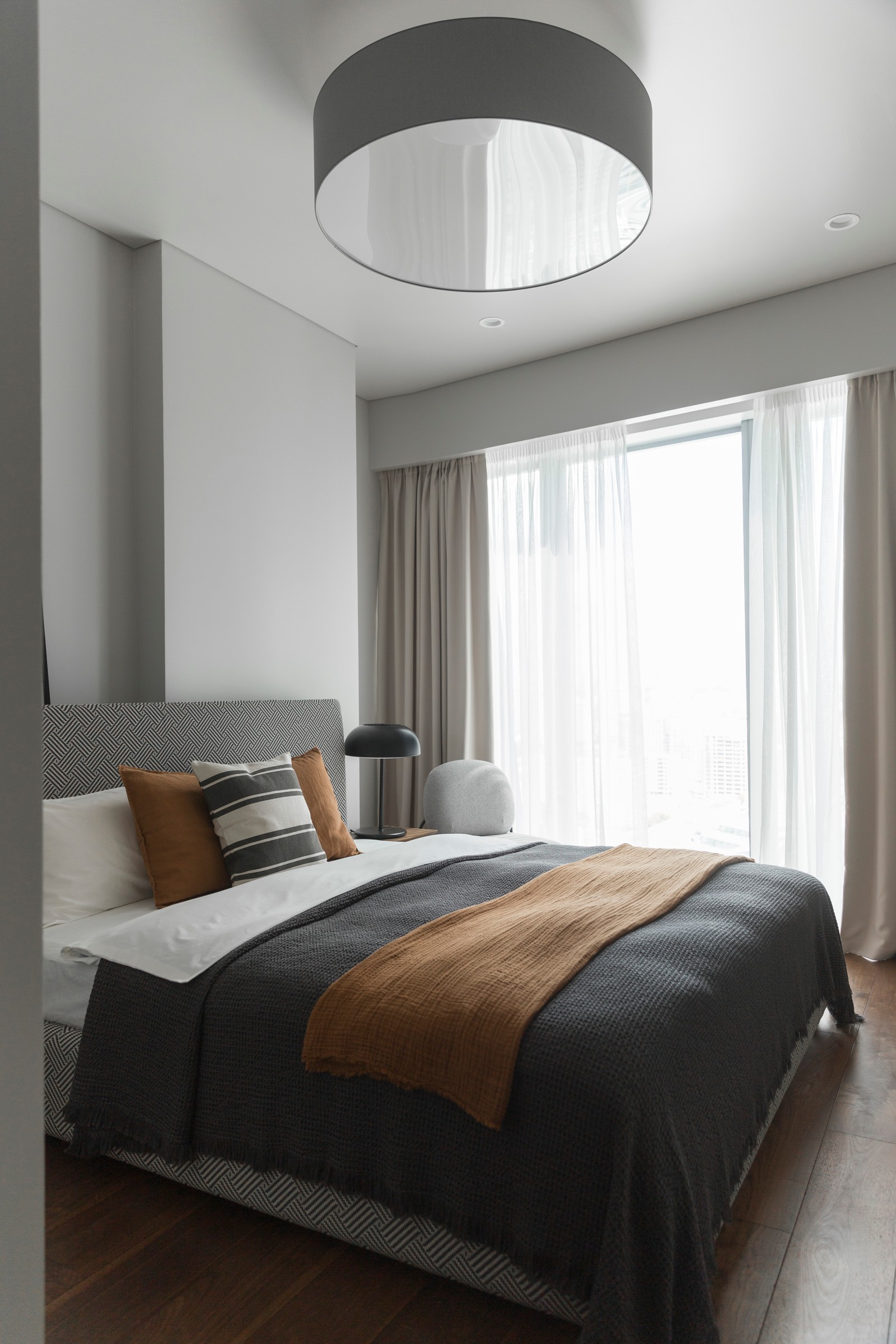 Текстильный дизайн в апартаментах Москва-Сити