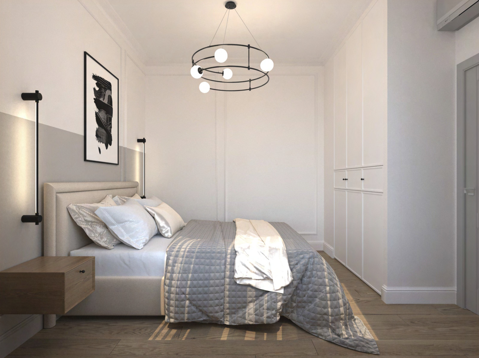 Дизайн проект ЖК Серебряный Фонтан 78м2