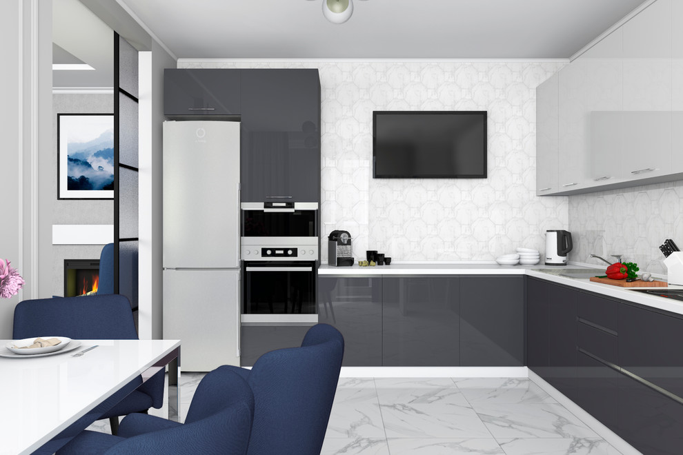 Дизайн интерьера трехкомнатной квартиры в ЖК "Граф Орлов"