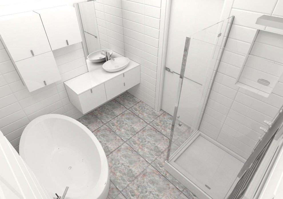 Двухкомнатная квартира в черно-белой гамме  г.Новороссийск