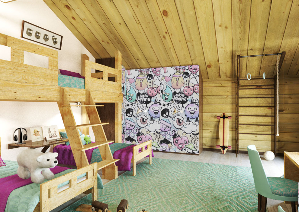 Обложка проекта: Детская в стиле Шале