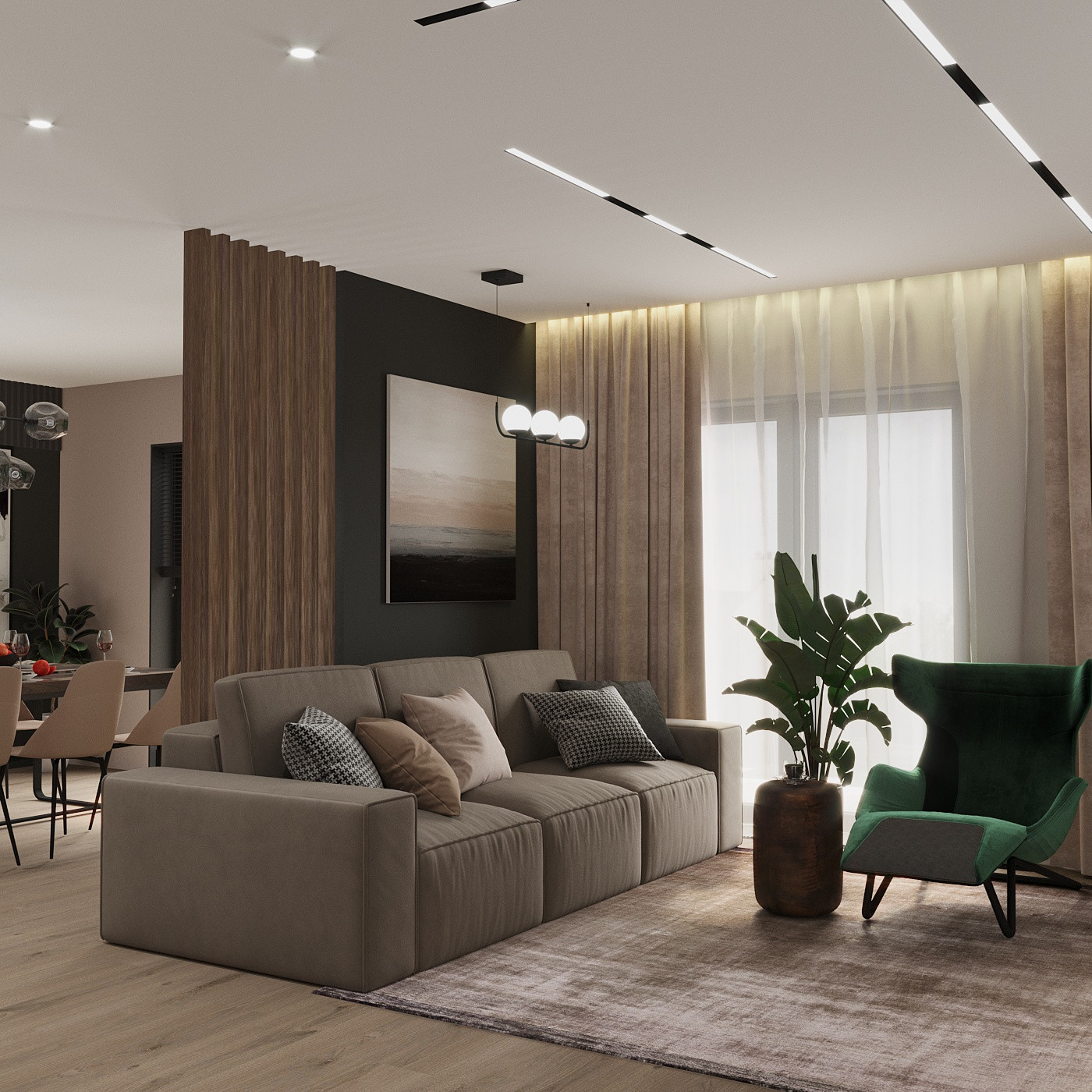 Дизайн-проект дома, площадью 110 м2 в г. Новосибирск. Кольцово