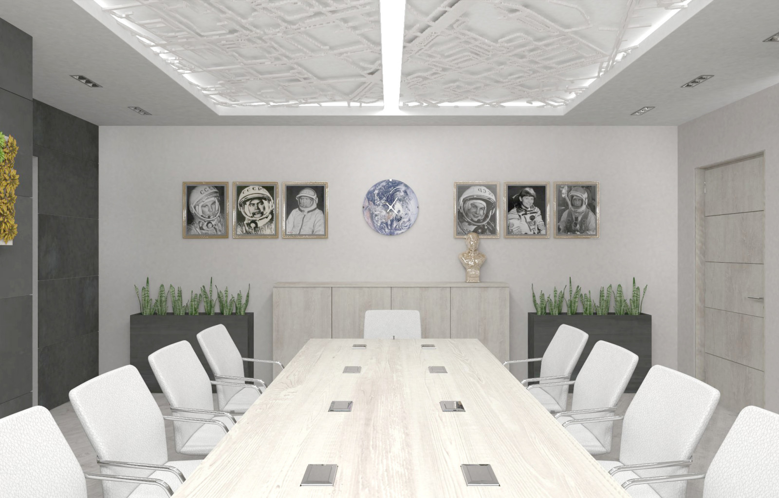 Переговорная с комнатой отдыха.