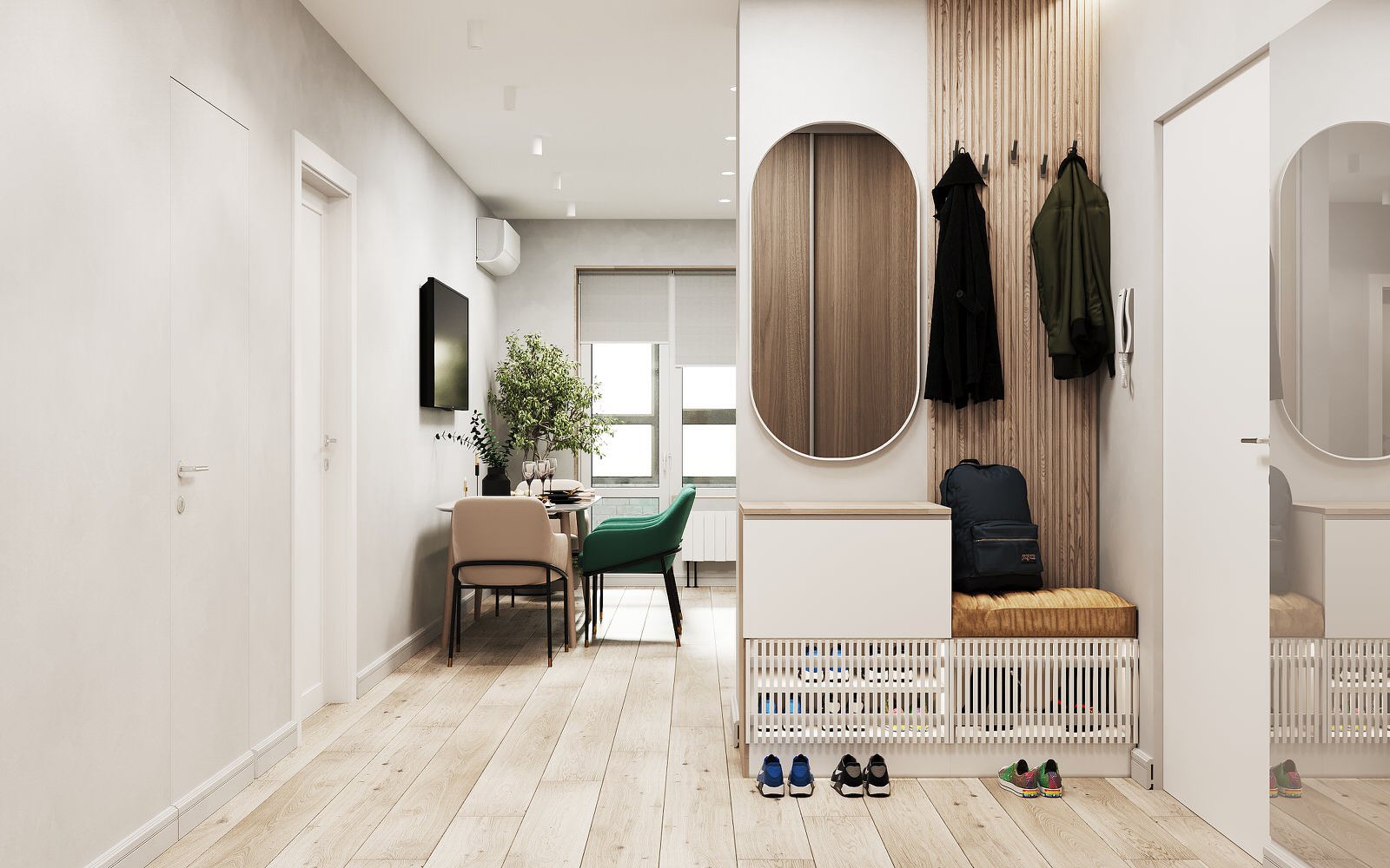 Обложка проекта: 87,5 кв.м трехкомнатная квартира ЖК Русский Авангард