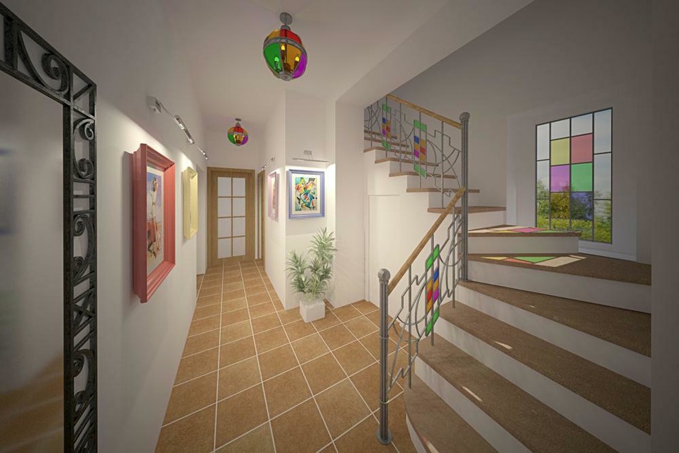 Дизайн интерьера загородного дома в Большаково