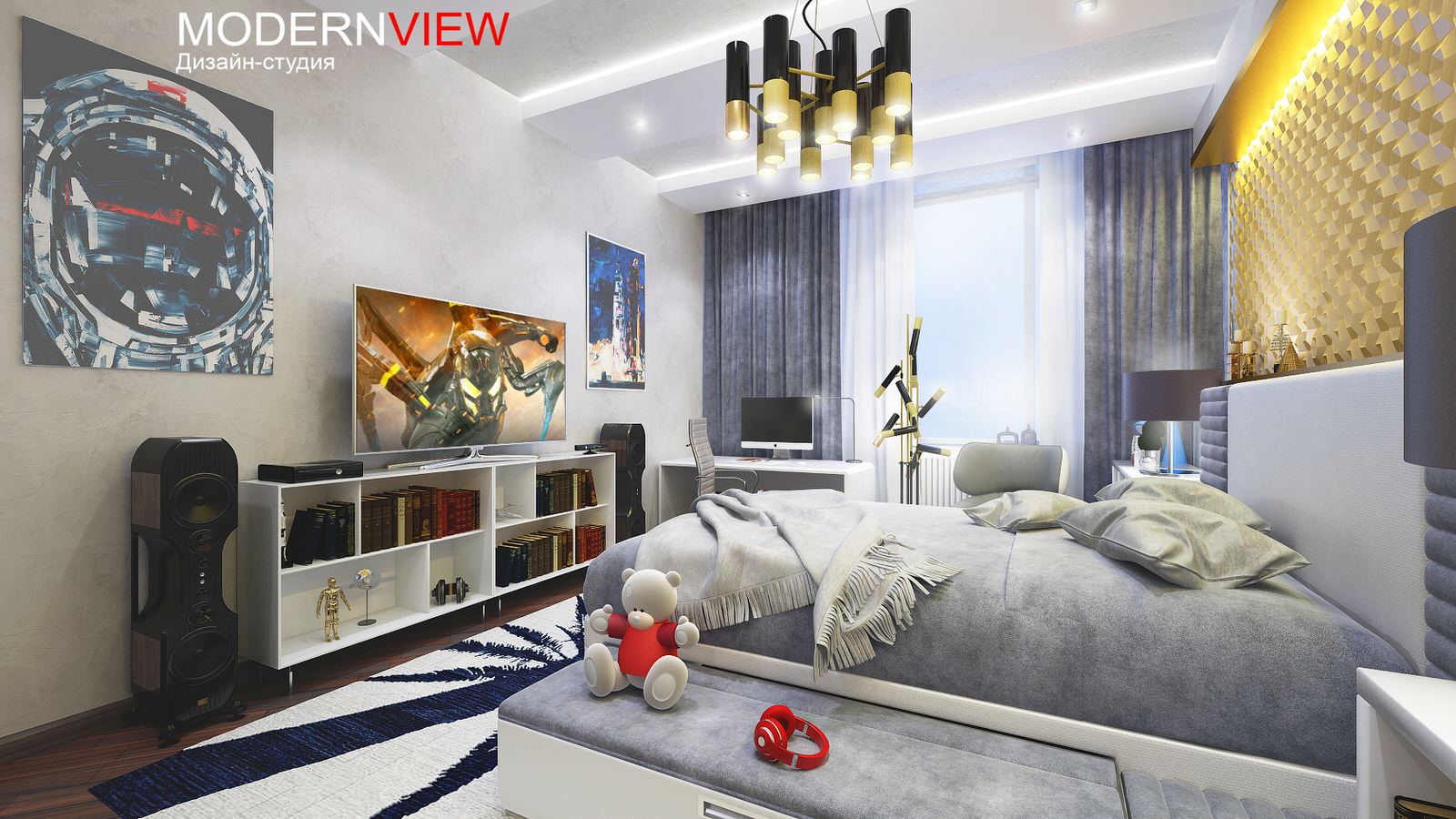 Дизайн проект квартиры "Авиаконструктора Сухого"