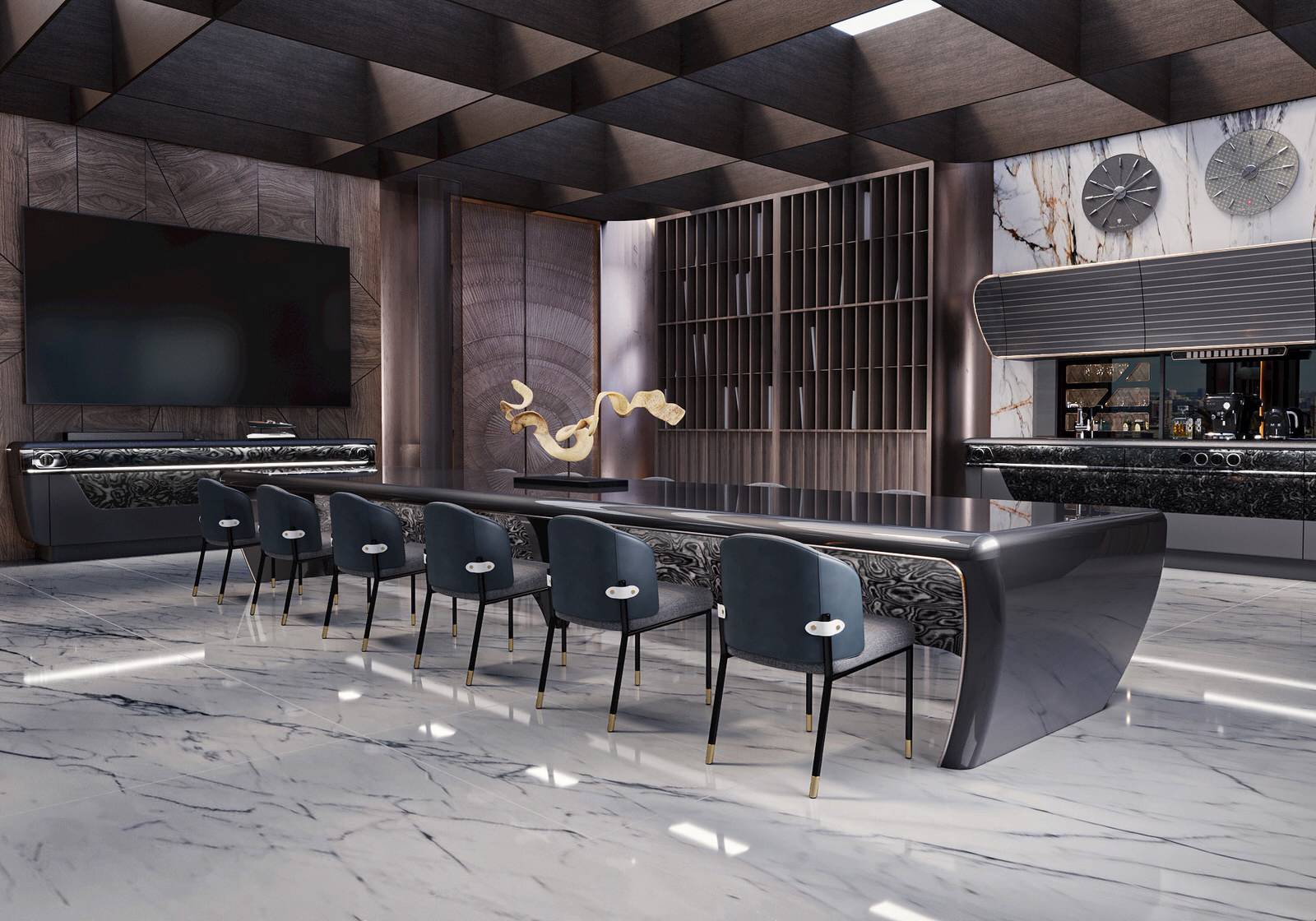 Обложка проекта: Проект кабинета 120 кв.м