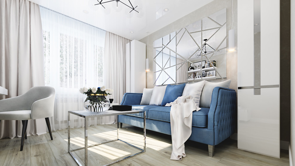 Дизайн-проект квартиры студии в современном стиле