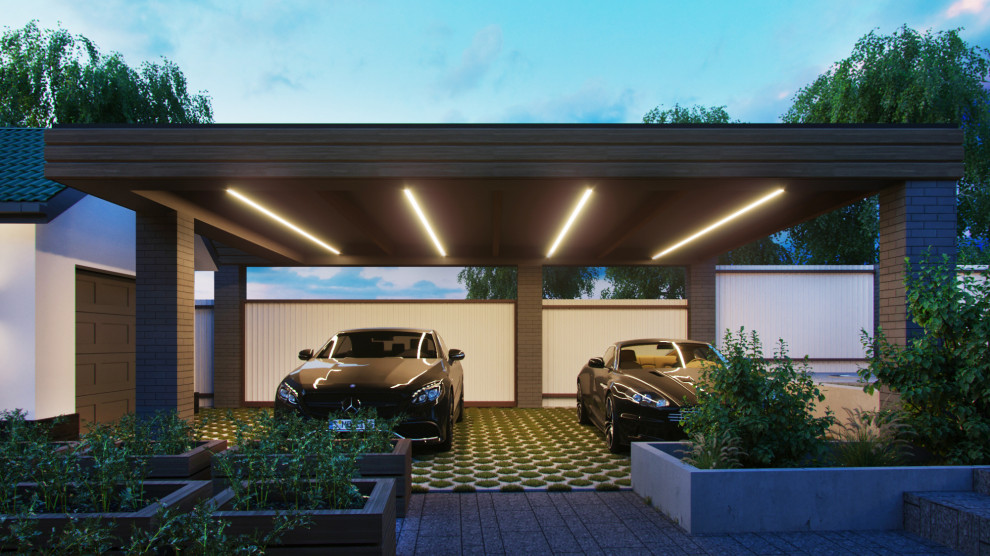 Одноэтажный загородный дом