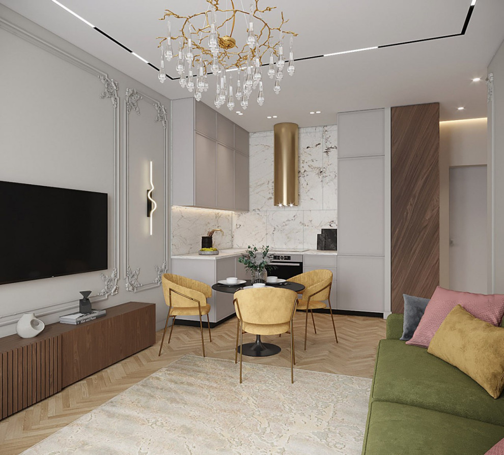 Гостинная в стиле современной классики