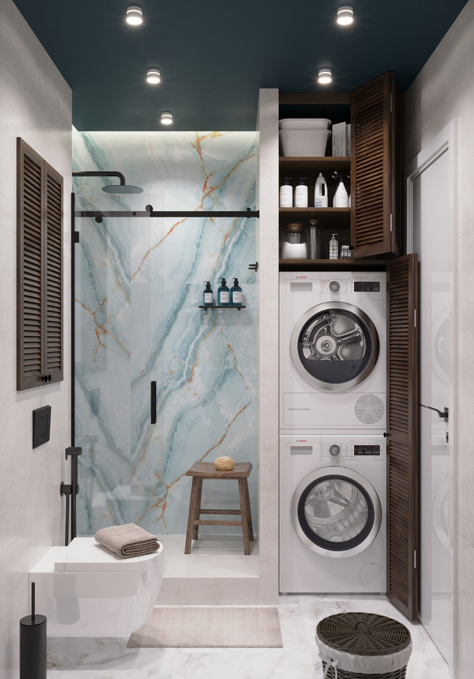 Гостевой санузел в 3-к. квартире ЖК "HeadLiner"