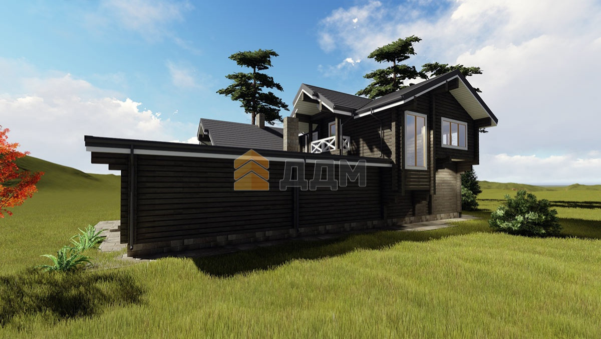 Обложка проекта: Дом из клееного бруса "Сочи"