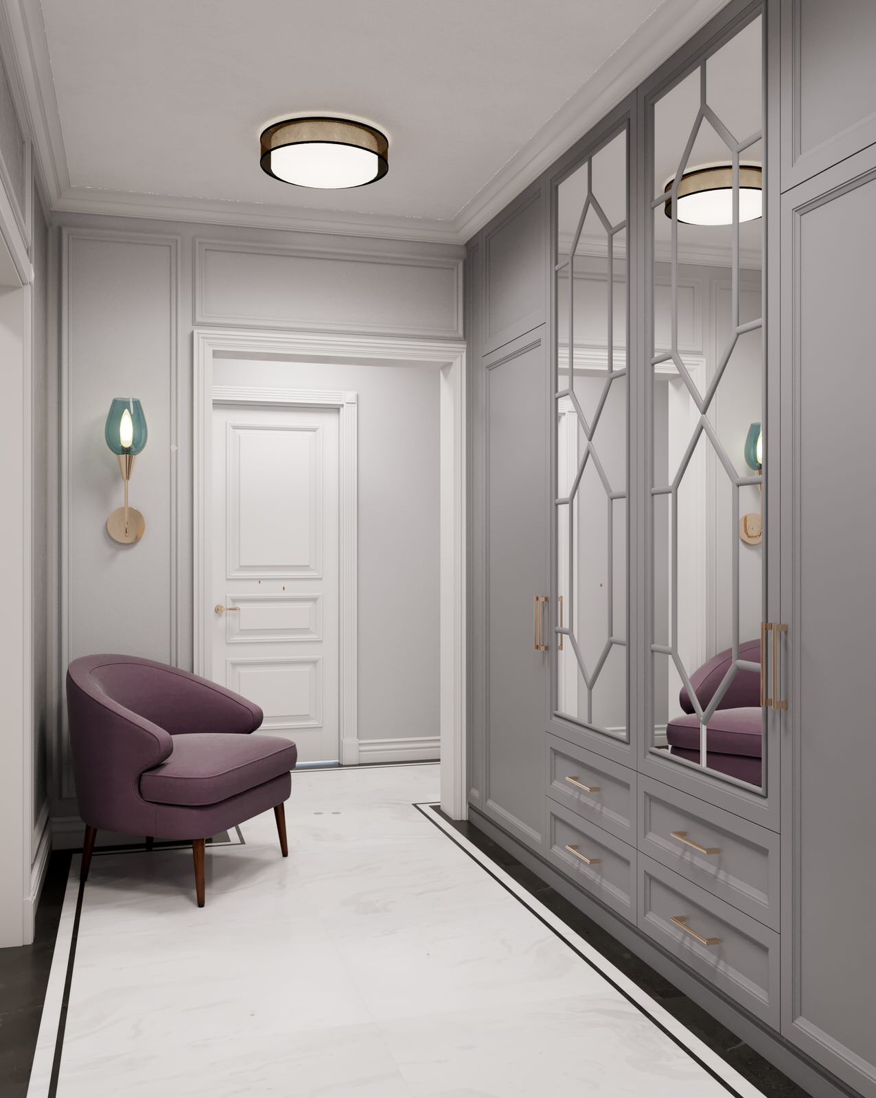 Дизайн проект квартиры в Москве в современном стиле