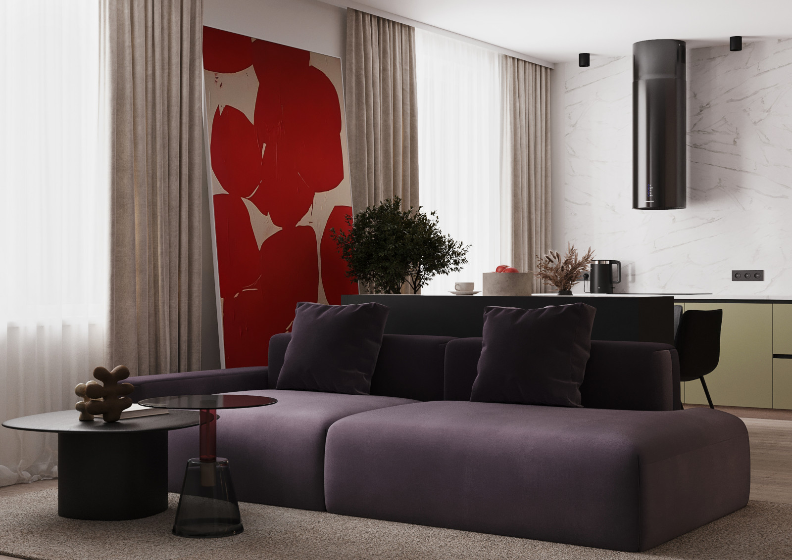 Кухня-гостиная 34кв.м.