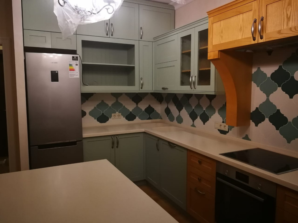 Кухня с балками