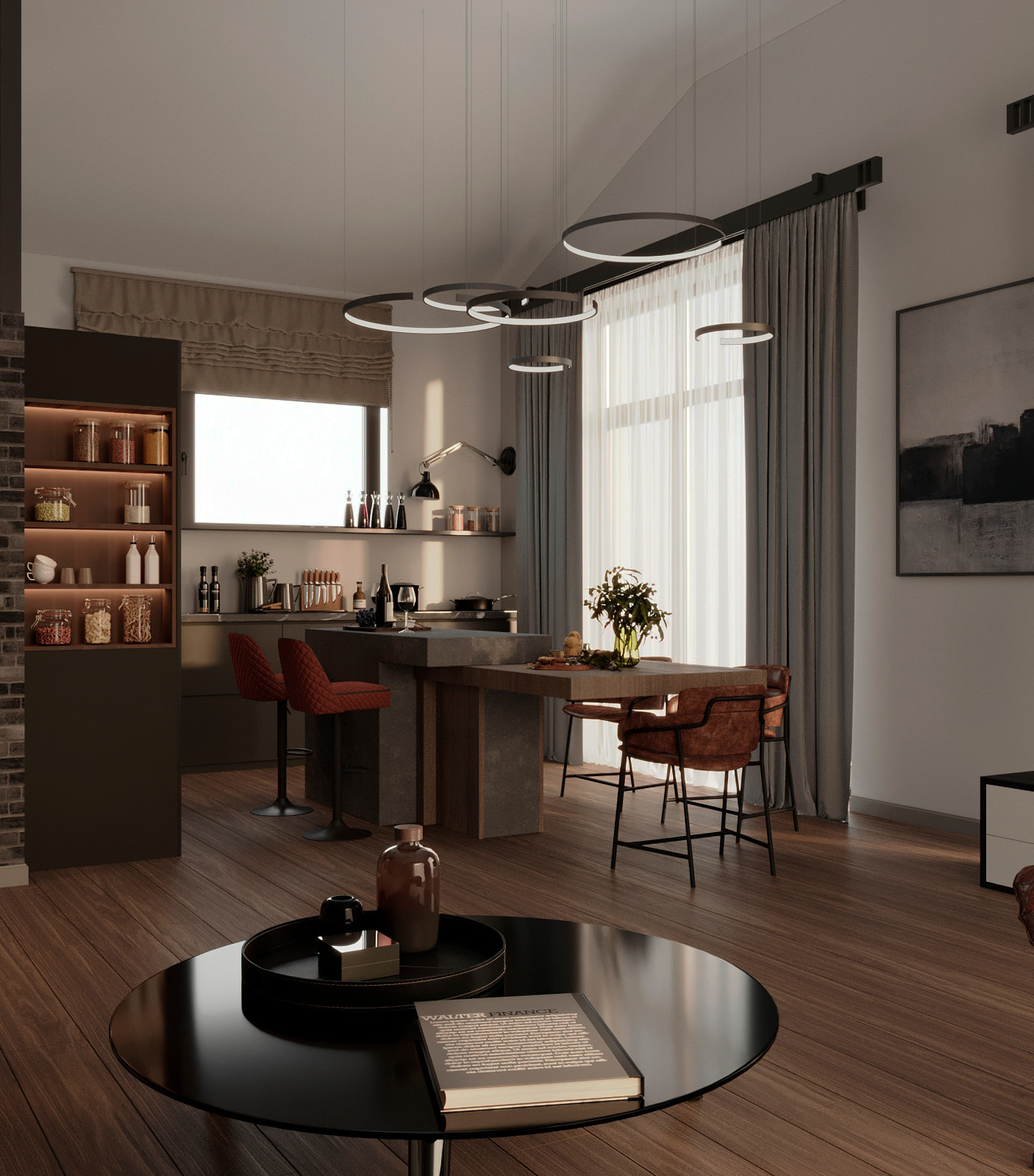 Интерьер дома в стиле лофт